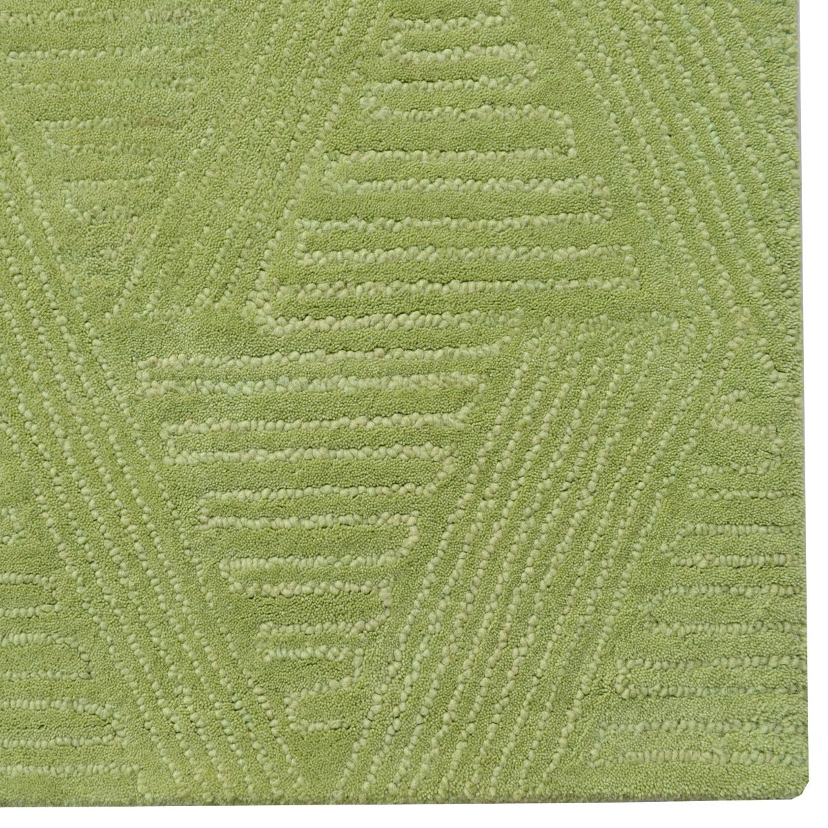 Contemporary Handmade Wool Rug-Paradise 6347-Pista Green-110x160cm
