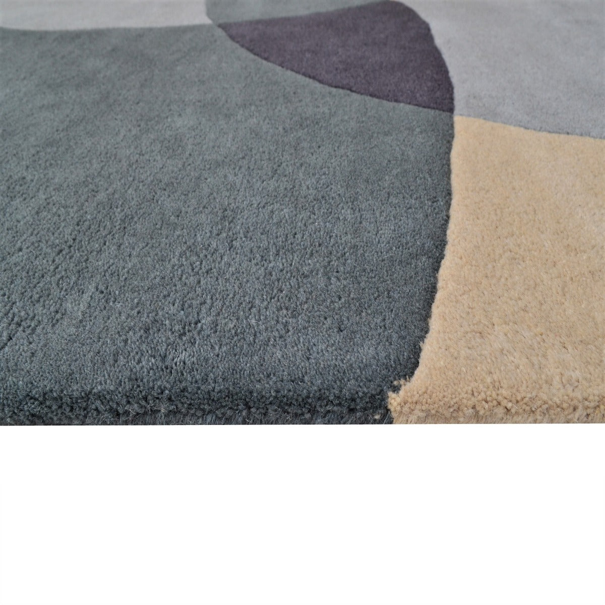 Modern Pebbles Handmade Wool Rug-6232-Grey Multi-110x160cm