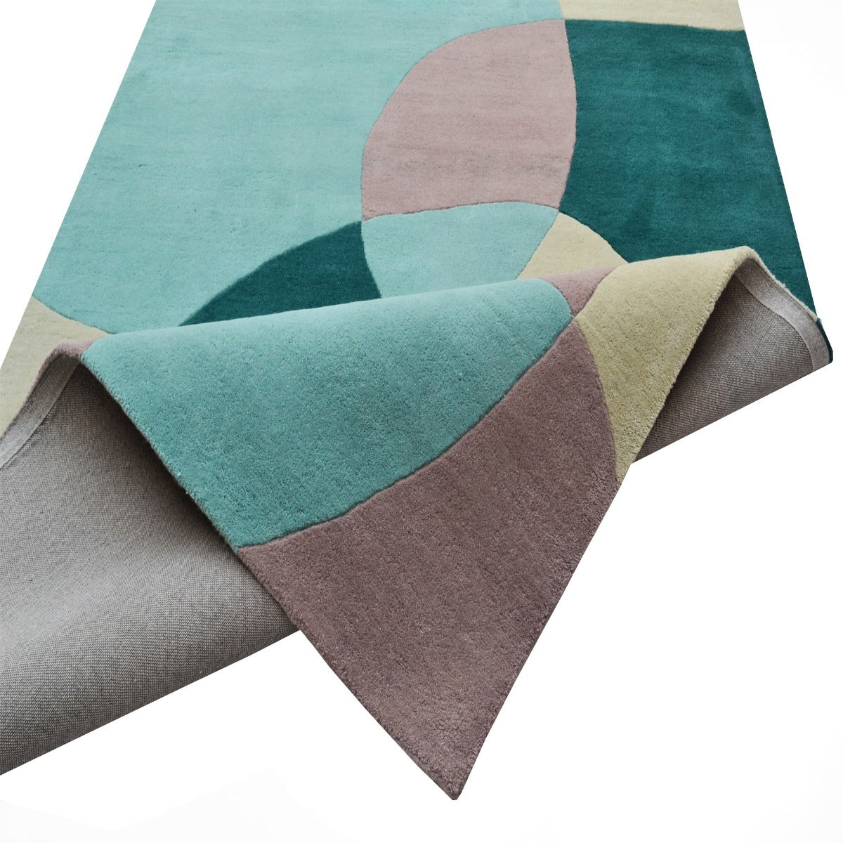 Modern Pebbles Handmade Wool Rug-6232-Mauve-110x160cm