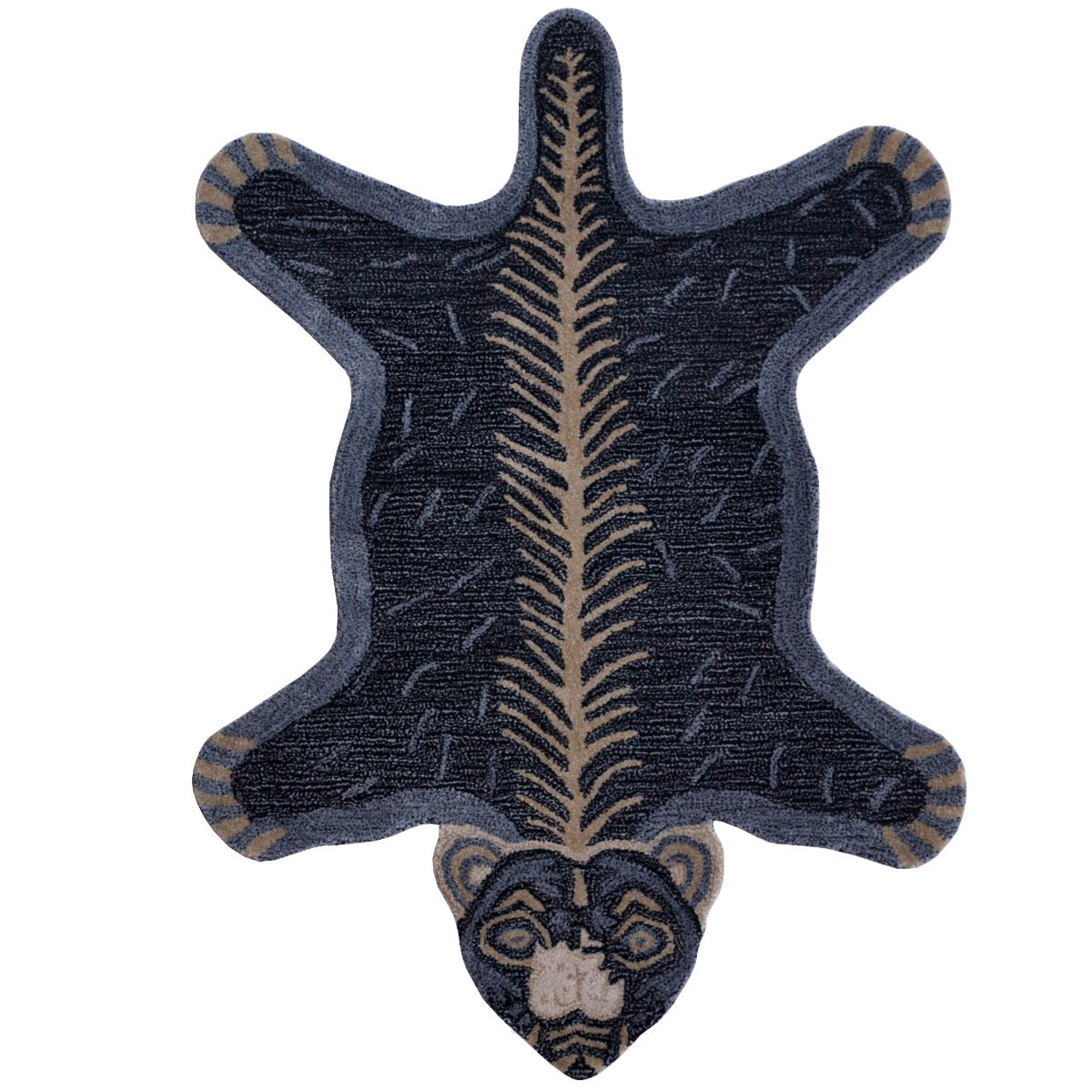 Natural Handmade Jungle Kids Rug-6325-Charcoal-110X160cm