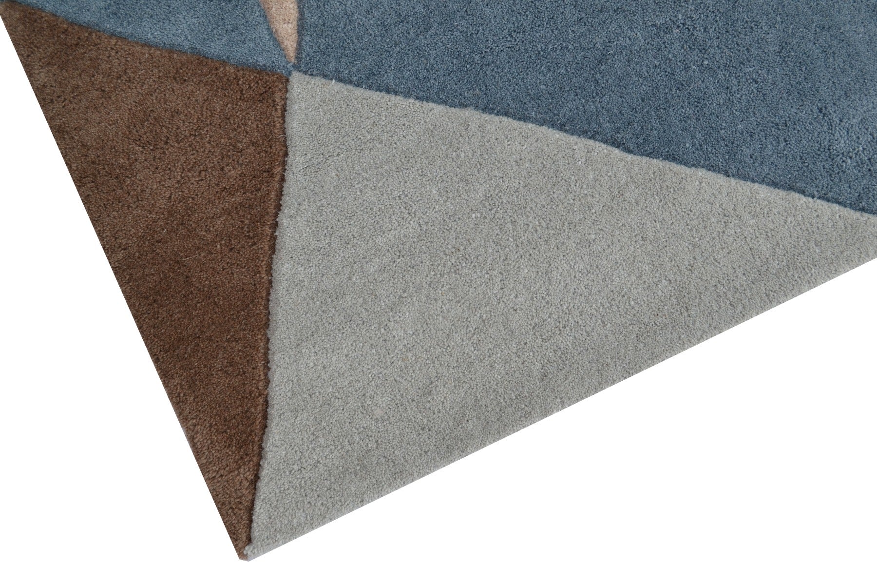 Prism Modern Handmade Wool Rug - 6233 - Grey - 110X160cm