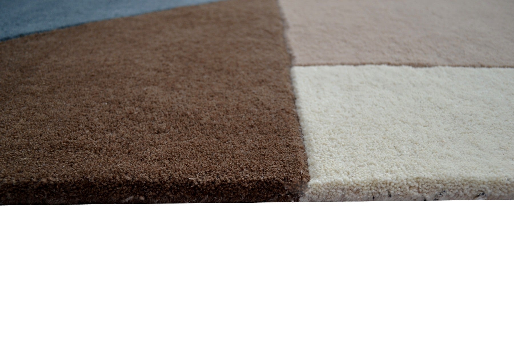 Prism Modern Handmade Wool Rug - 6233 - Grey - 110X160cm