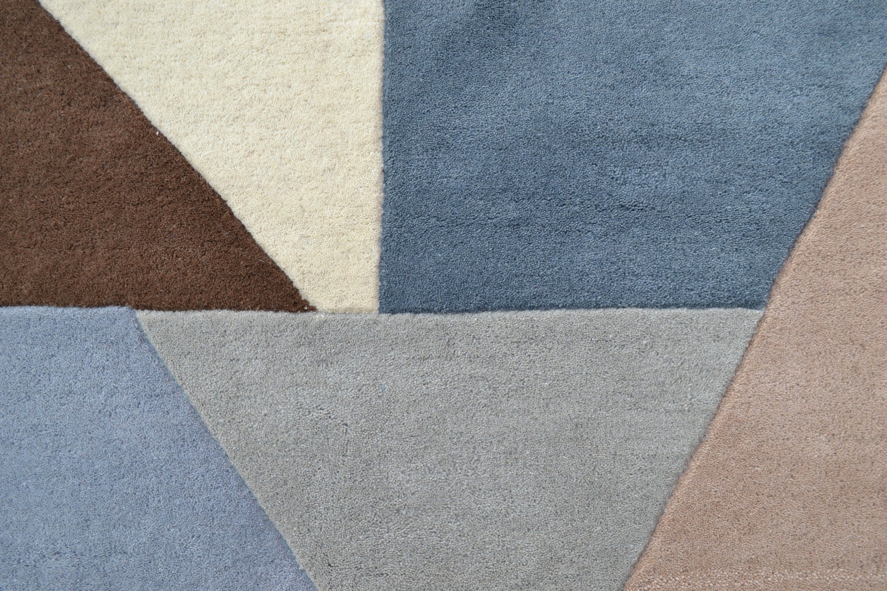 Prism Modern Handmade Wool Rug - 6233 - Grey - 110X160cm