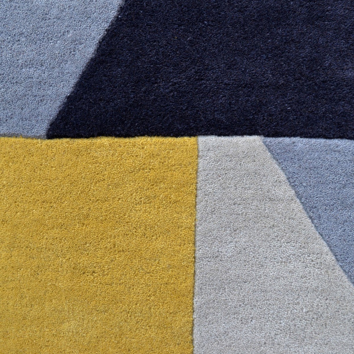 Modern Handmade Wool Rug - Prism 6233 - Yellow - 110X160cm