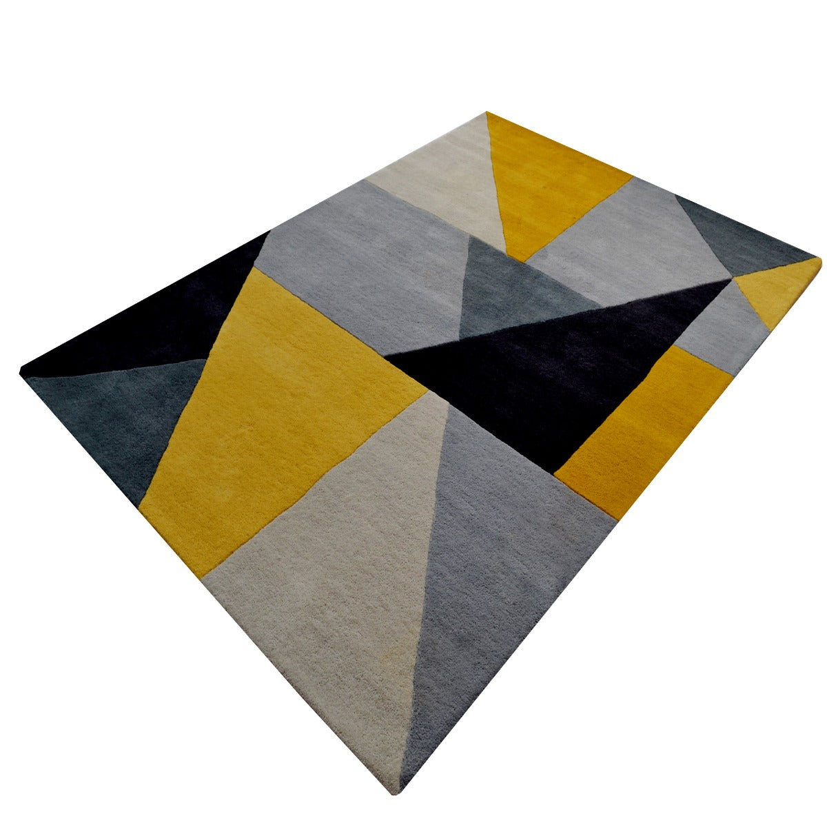 Modern Handmade Wool Rug - Prism 6233 - Yellow - 110X160cm