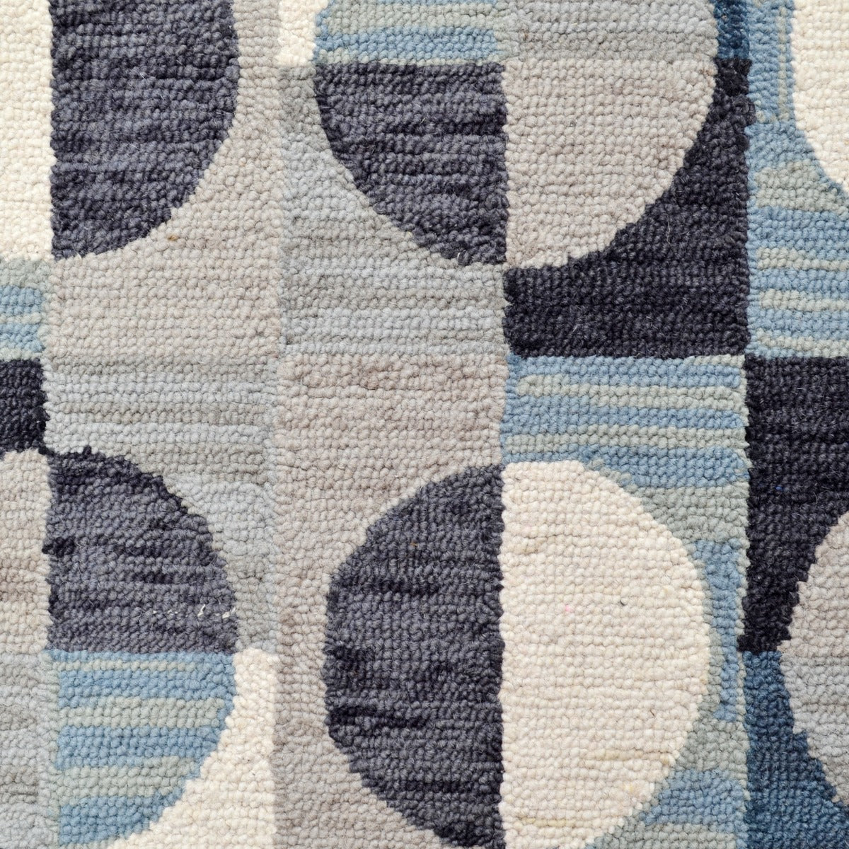 Handmade Wool Rug-Reliance 6305-Grey-110x160cm