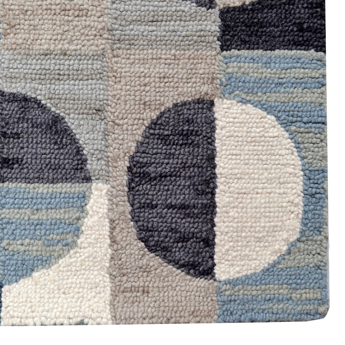 Handmade Wool Rug-Reliance 6305-Grey-110x160cm