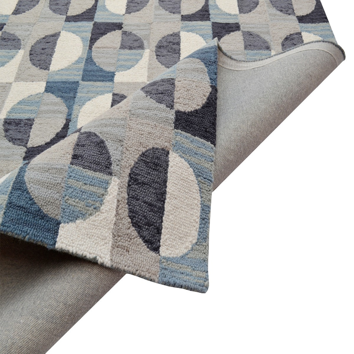 Handmade Wool Rug-Reliance 6305-Grey-110x160cm