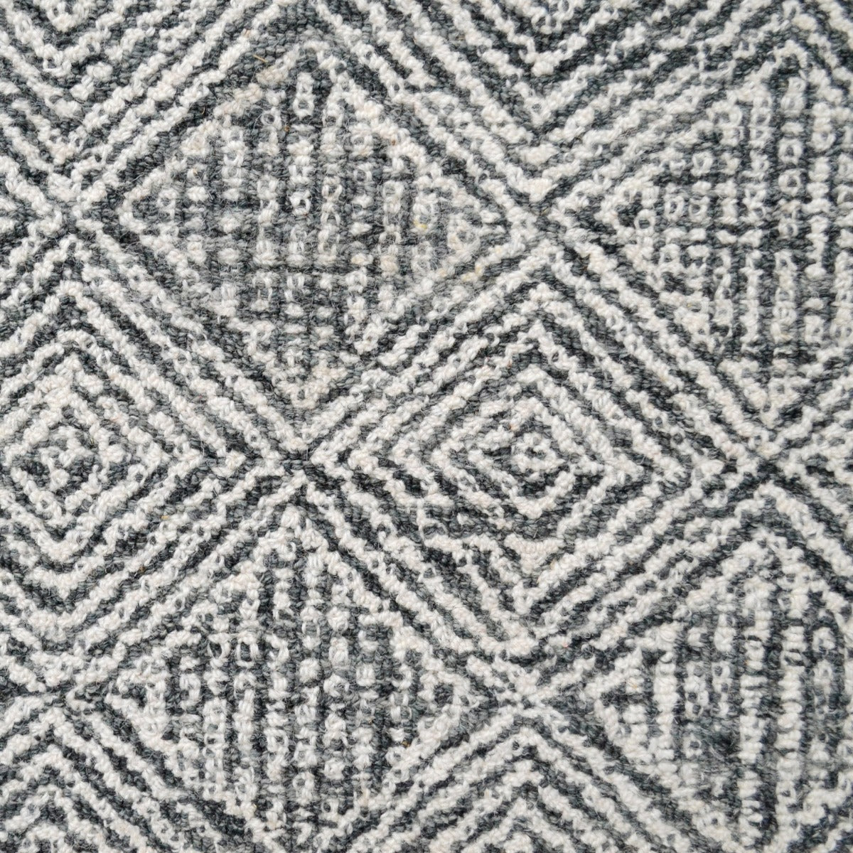 Handmade Roza Wool Rug-6285-Charcoal-110x160cm