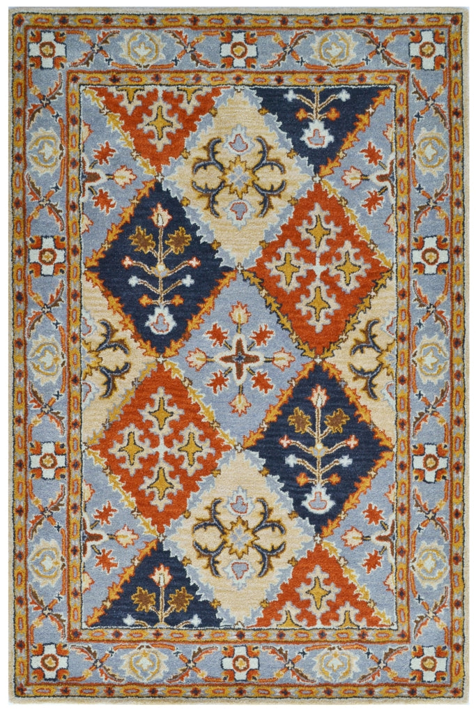 Shikara Handmade Designer Wool Rug - 6215 - Multi - 160x230cm
