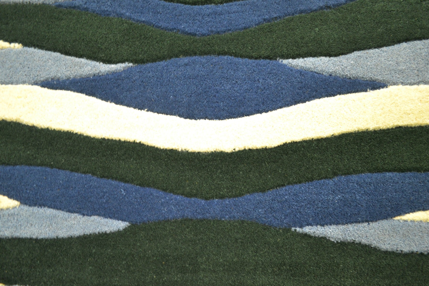 Modern Handmade Wool Rug - Stalle 6249 - Blue - 80X150cm