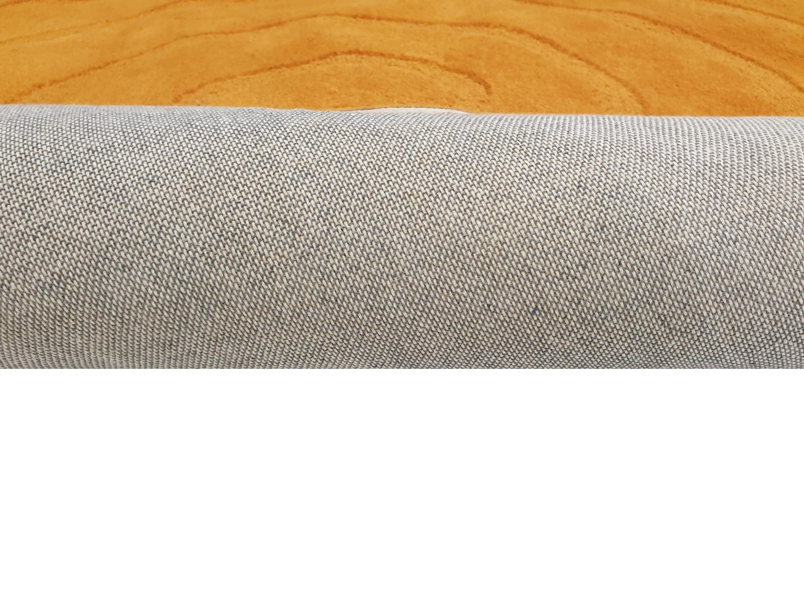 Handmade Round Wool Rug - Swirl - Orange - 160x160cm