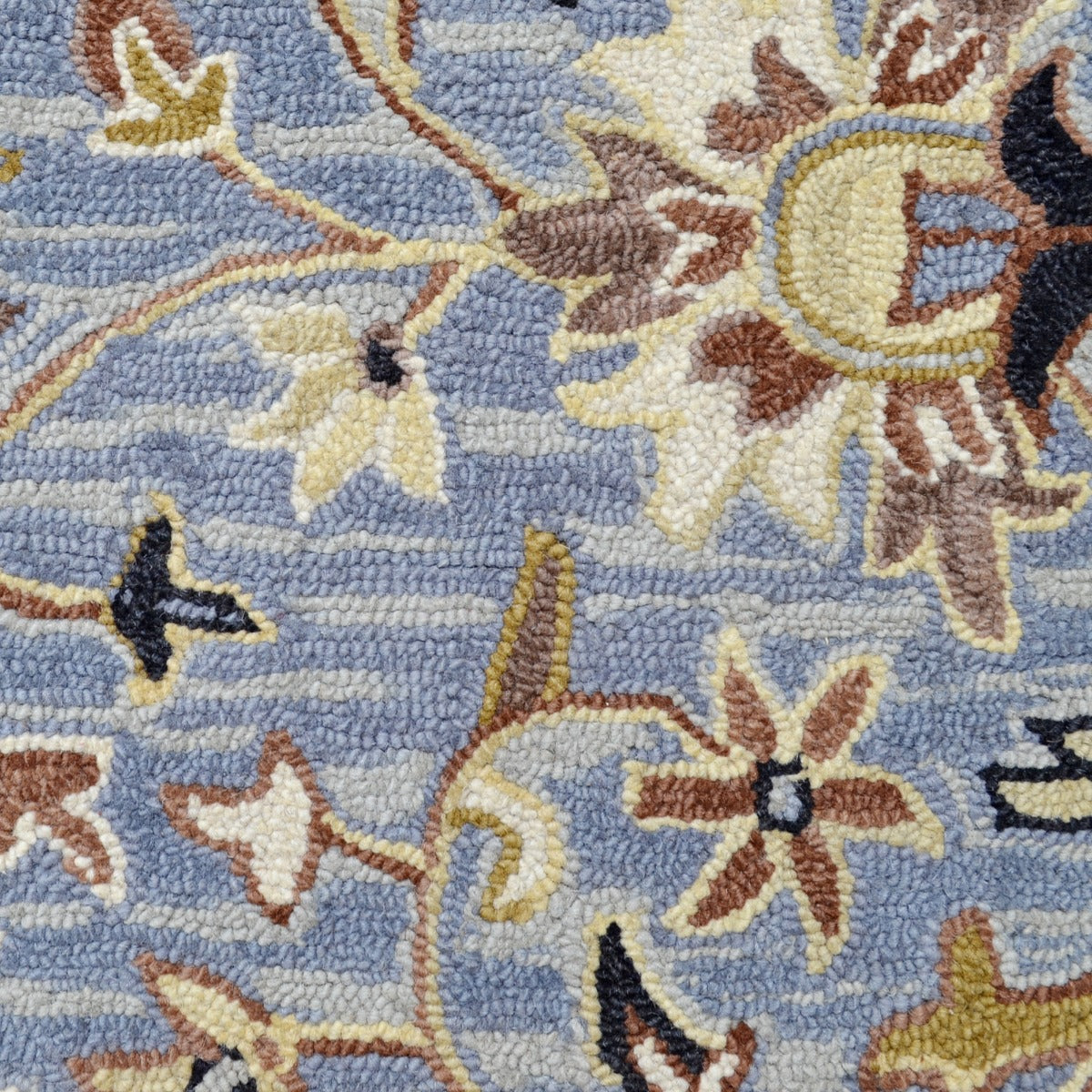 Traditional Handmade Wool Rug-Texas 6342-Grey-110x160cm