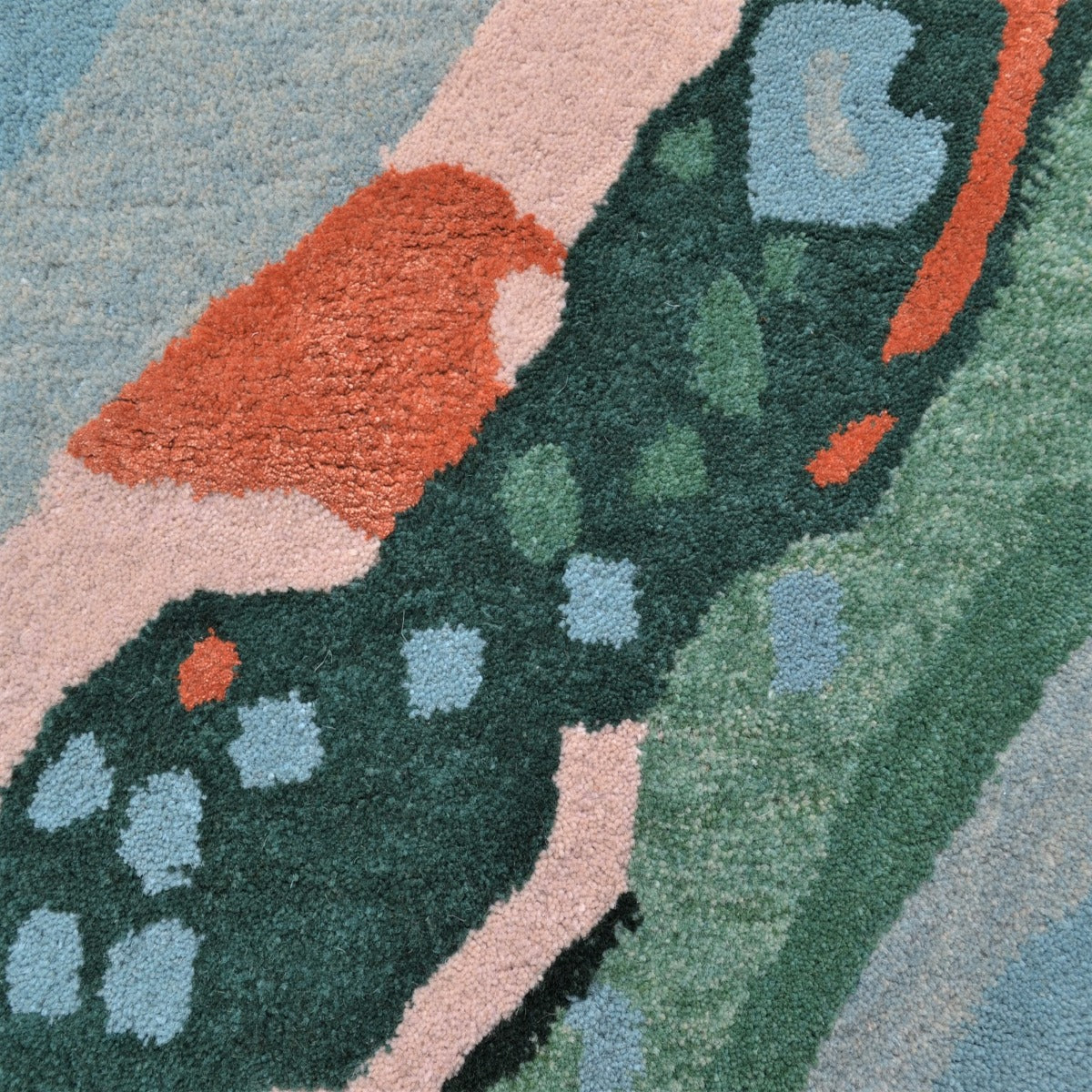 Modern Designer Wool & Viscose Rug-Textures 6401-Multi-110x160cm