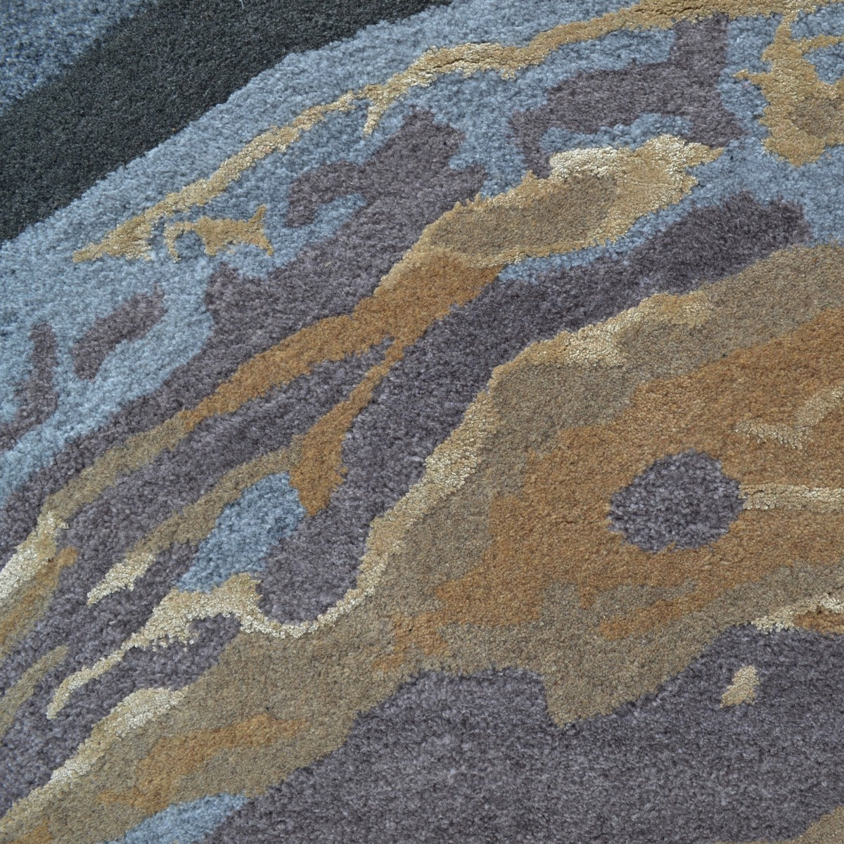 Modern Designer Wool & Viscose Rug-Textures 6402-Natural Multi-110x160cm