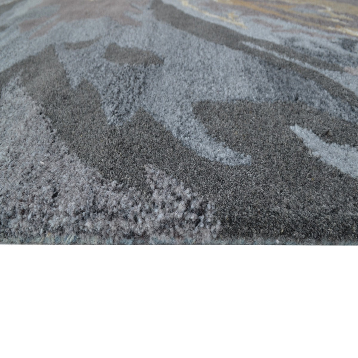 Modern Designer Wool & Viscose Rug-Textures 6402-Natural Multi-110x160cm