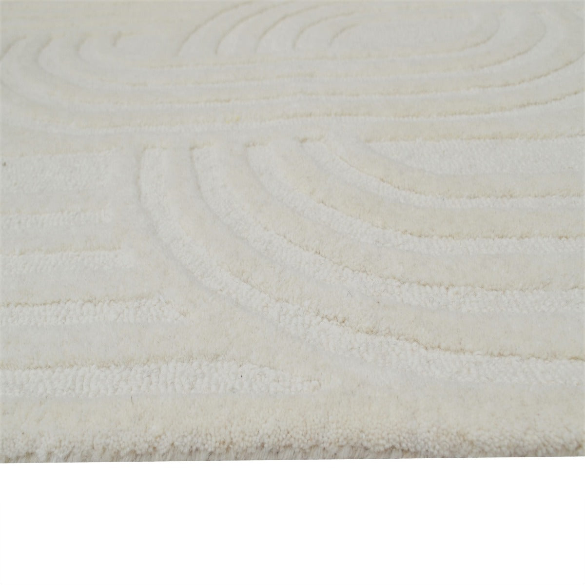Contemporary Handmade Wool Rug-Trendy-6416-Ivory-110x160cm
