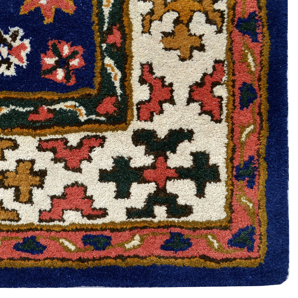 Traditional Handmade Wool Rug-Ultimo 6356-Teal Blue-160x230cm