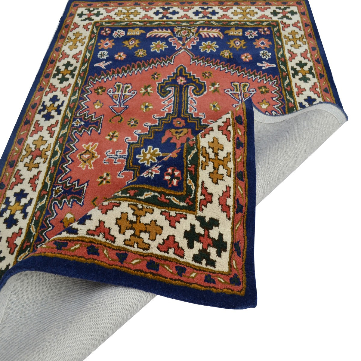 Traditional Handmade Wool Rug-Ultimo 6356-Teal Blue-160x230cm