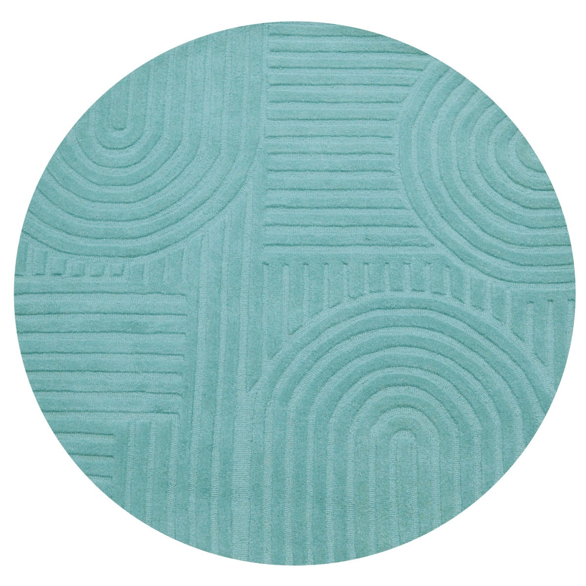 Contemporary Handmade Wool Rug - Unity 6230 - Cashmere Blue - 110x160cm