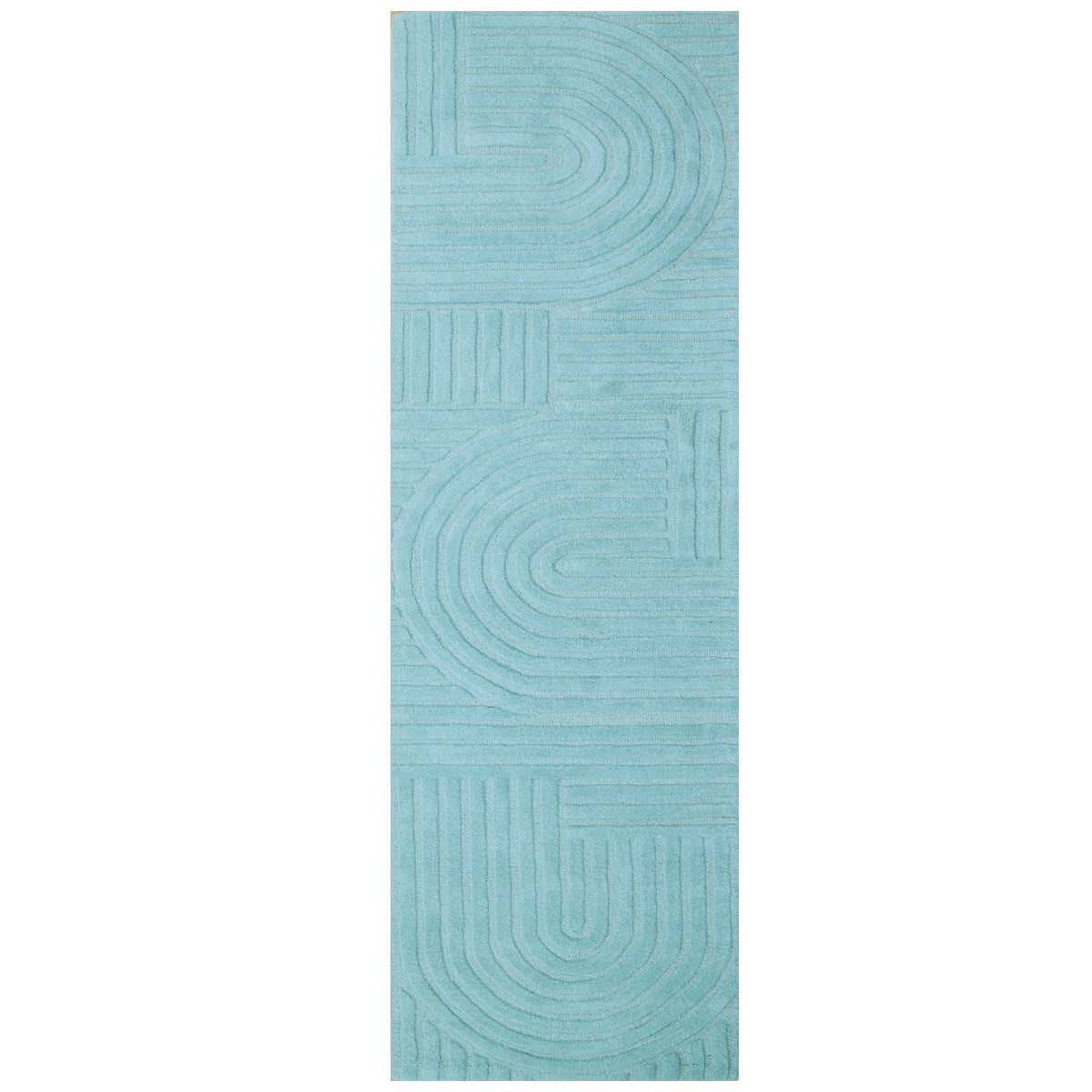 Contemporary Handmade Wool Rug - Unity 6230 - Cashmere Blue - 110x160cm