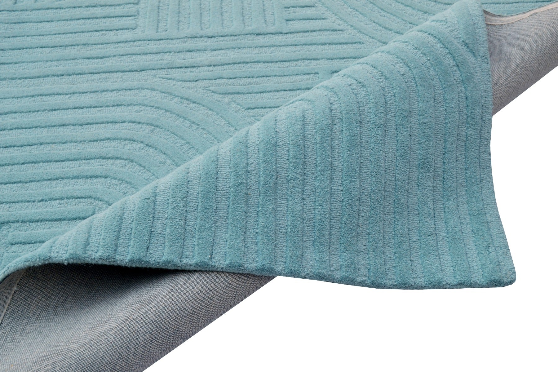 Contemporary Handmade Wool Rug - Unity 6230 - Cashmere Blue - 110x160cm