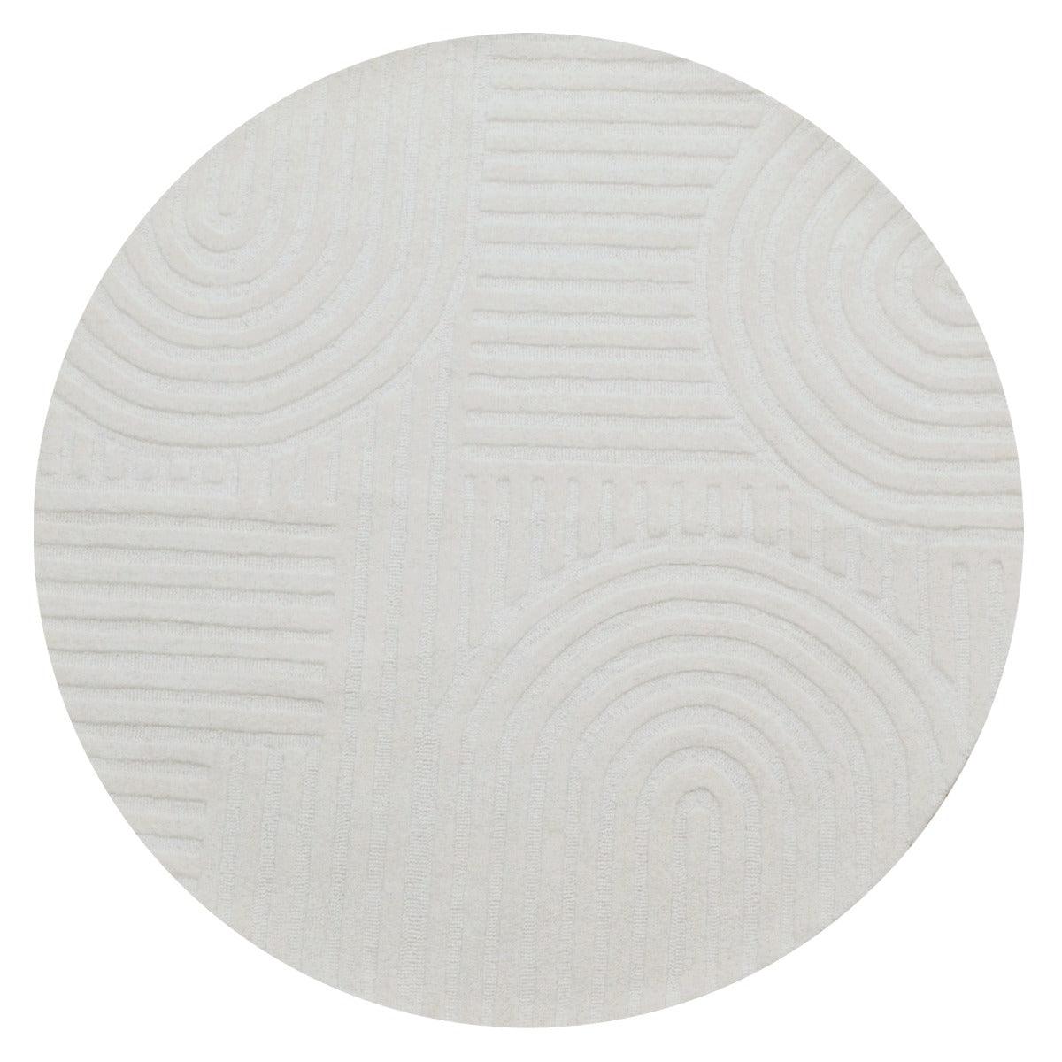 Contemporary Handmade Wool Rug-Unity 6230-Ivory-110x160cm