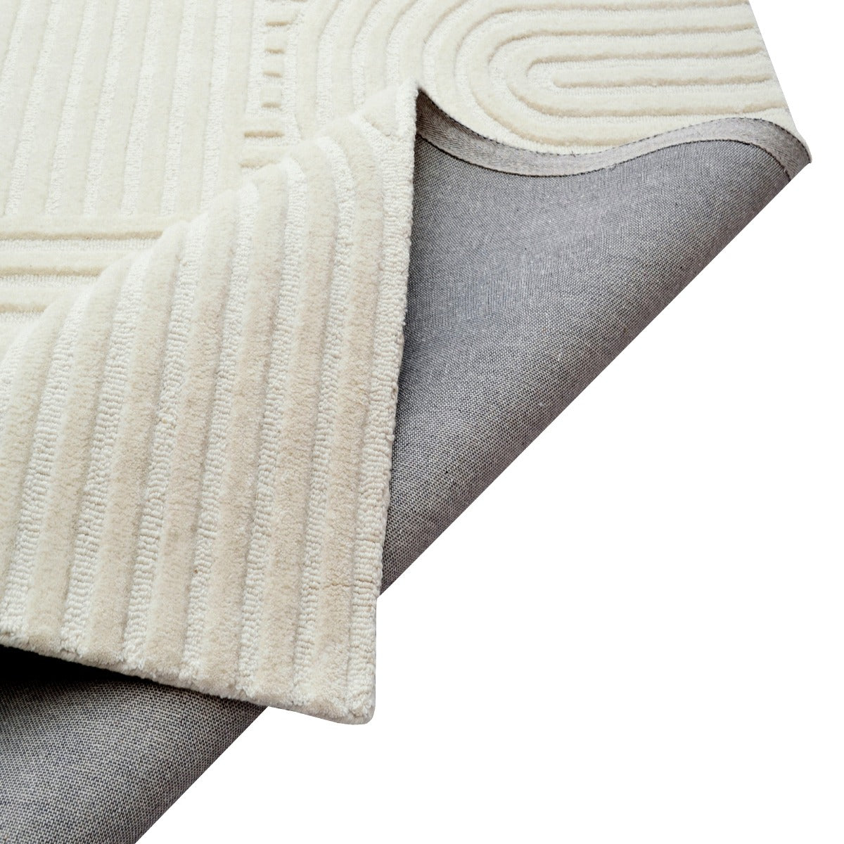 Contemporary Handmade Wool Rug-Unity 6230-Ivory-110x160cm