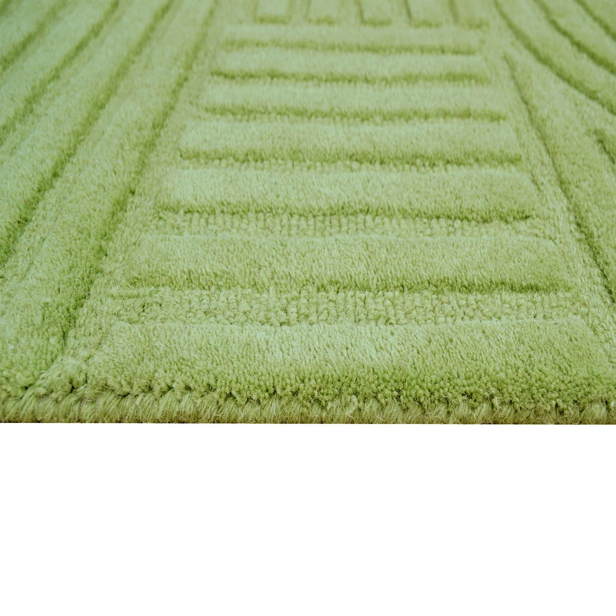Contemporary Handwoven Wool Rug-Unity 6230-Pista Green-110x160cm