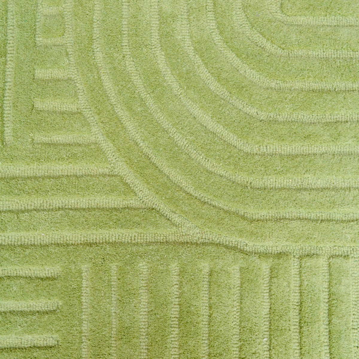 Contemporary Handwoven Wool Rug-Unity 6230-Pista Green-110x160cm