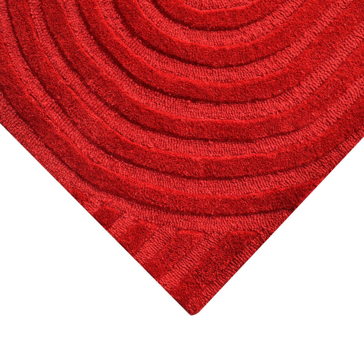 Contemporary Handmade Wool Rug - Unity 6230 - Red - 110x160cm