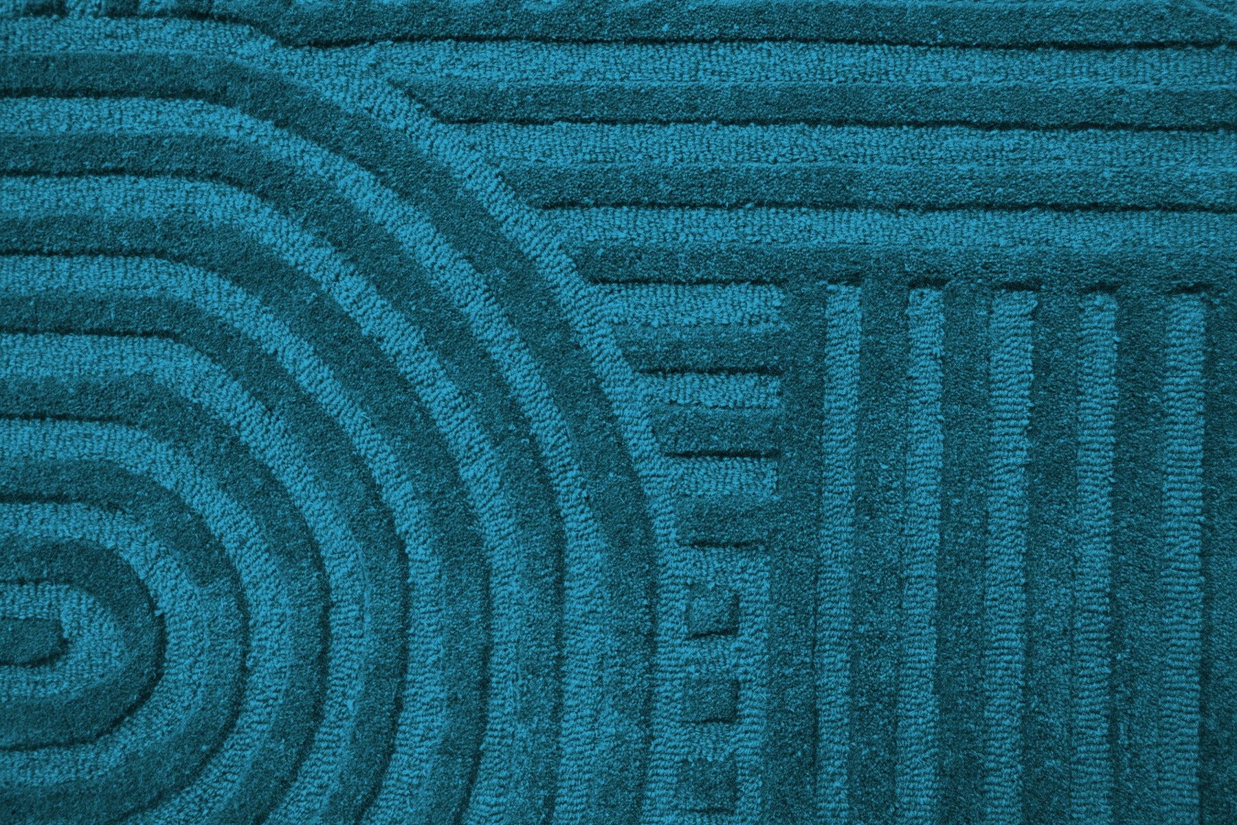 Contemporary Handwoven Wool Rug-Unity 6230-Turquoise-160x160cm