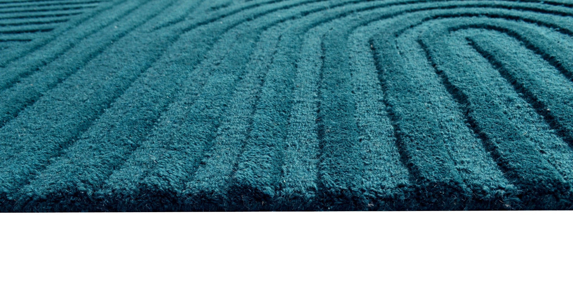 Contemporary Handwoven Wool Rug-Unity 6230-Turquoise-160x160cm