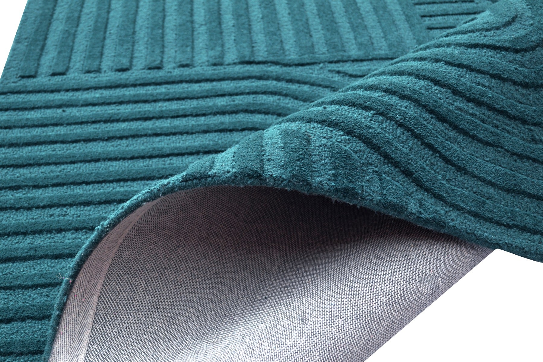 Contemporary Handwoven Wool Rug-Unity 6230-Turquoise-160x160cm