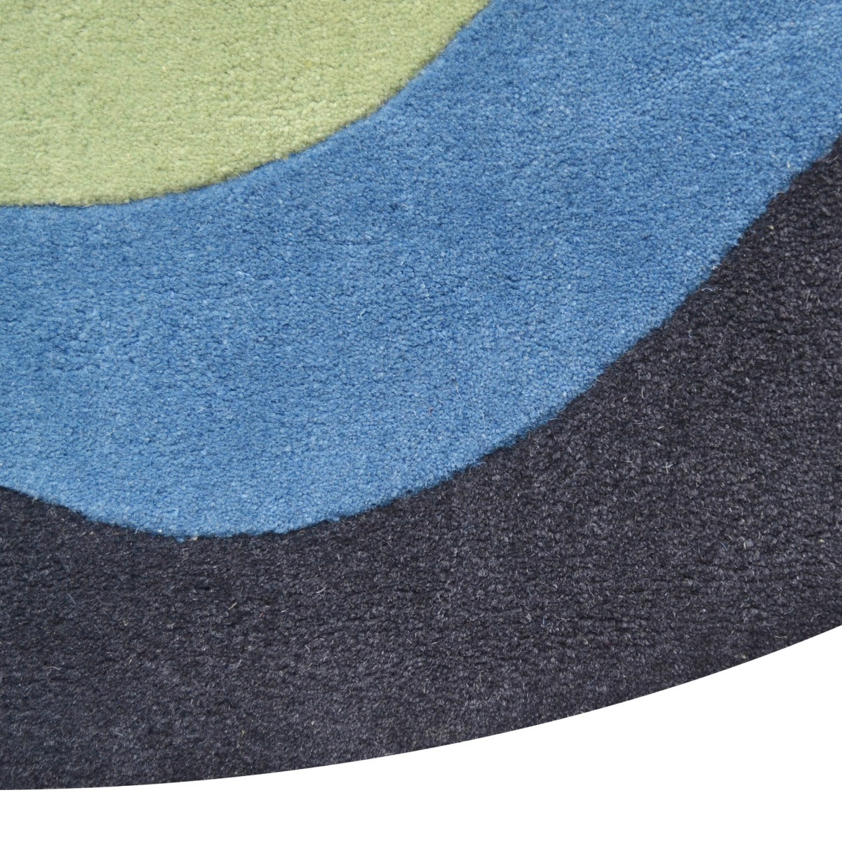 Handmade Designer Round Rug-Wave 6413-Multi-160x160cm
