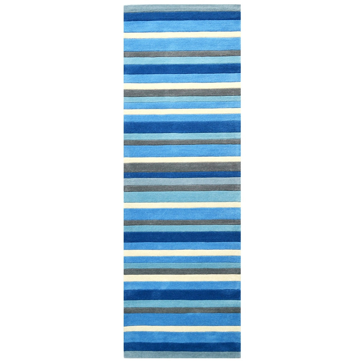 Designer Handmade Xylo Wool Rug-6295-Blue-110x160cm