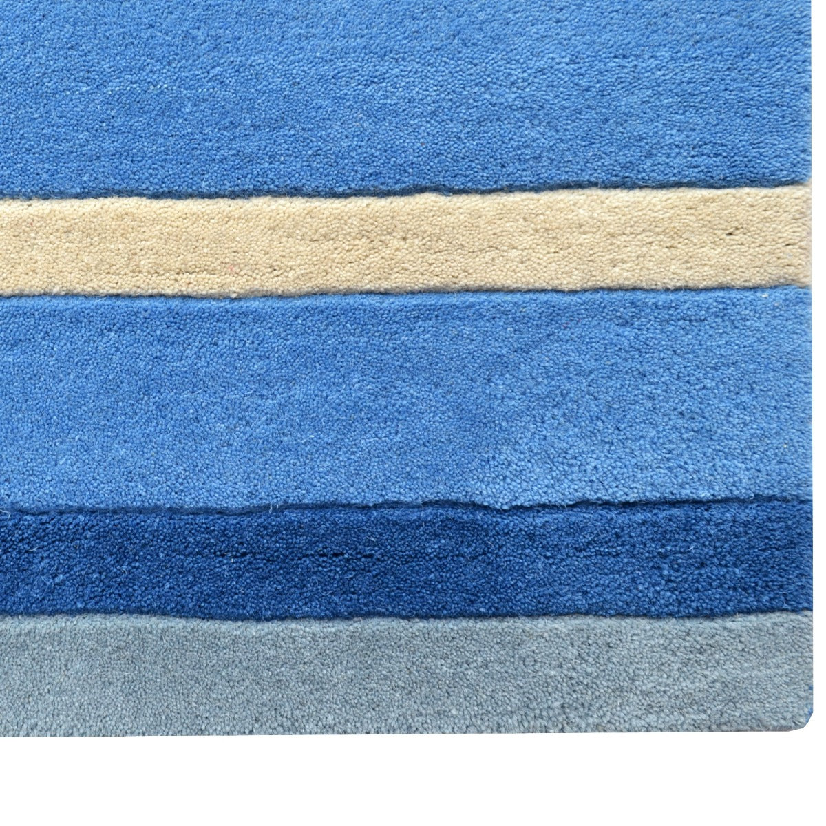 Designer Handmade Xylo Wool Rug-6295-Blue-110x160cm