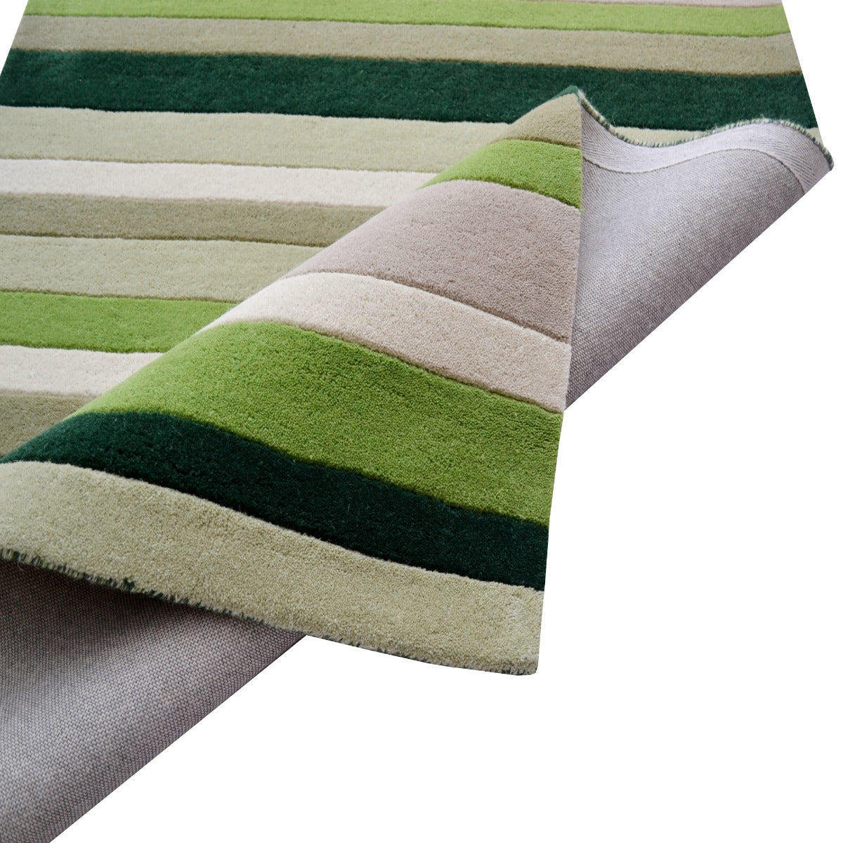 Designer Handmade Xylo Wool Rug-6295-Green-110x160cm