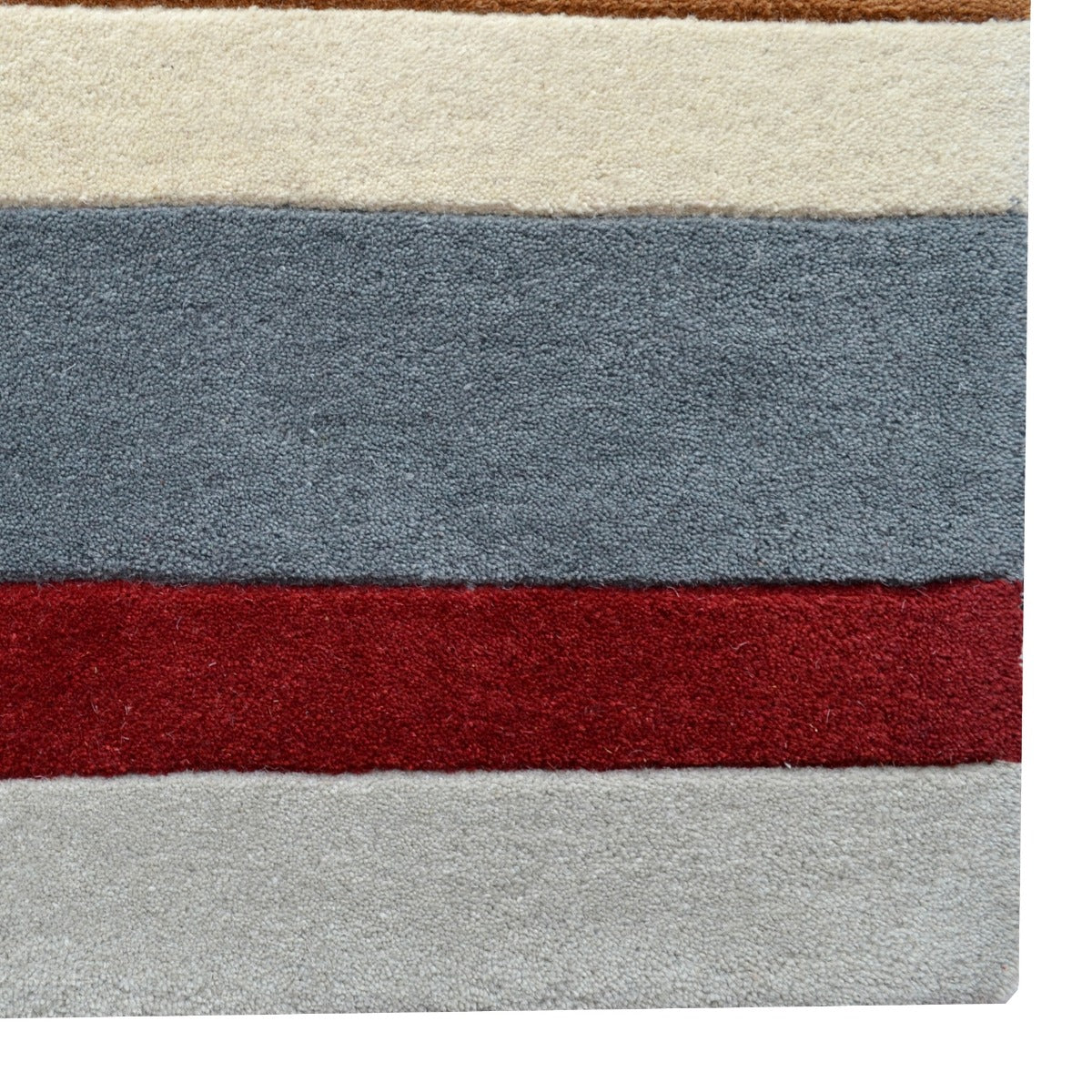 Designer Handmade Xylo Wool Rug-6295-Terracotta-110x160cm