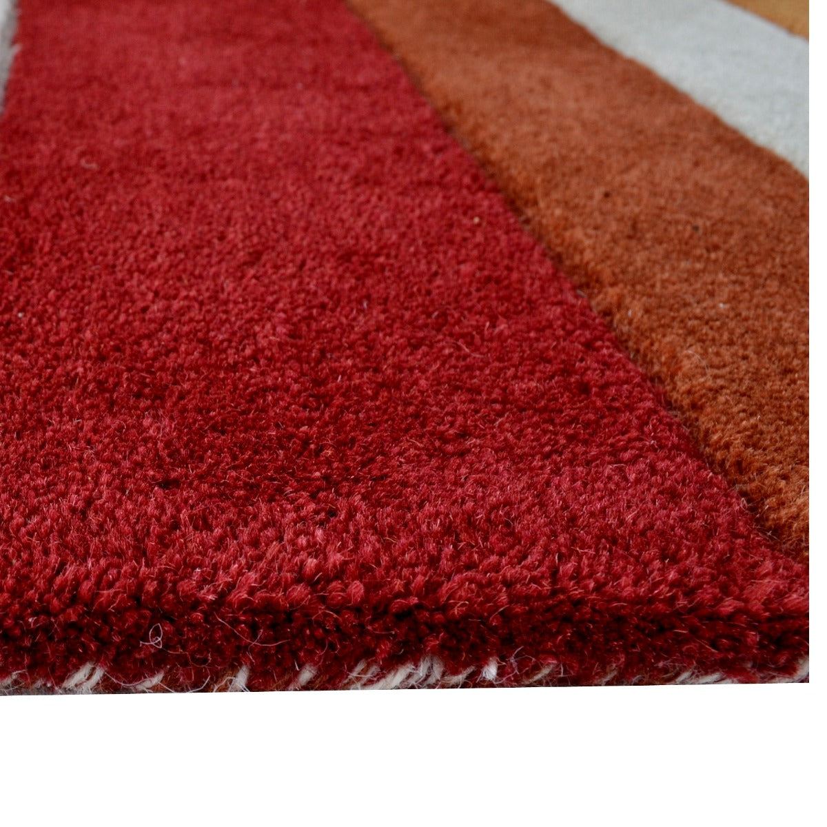 Designer Handmade Xylo Wool Rug-6295-Terracotta-110x160cm