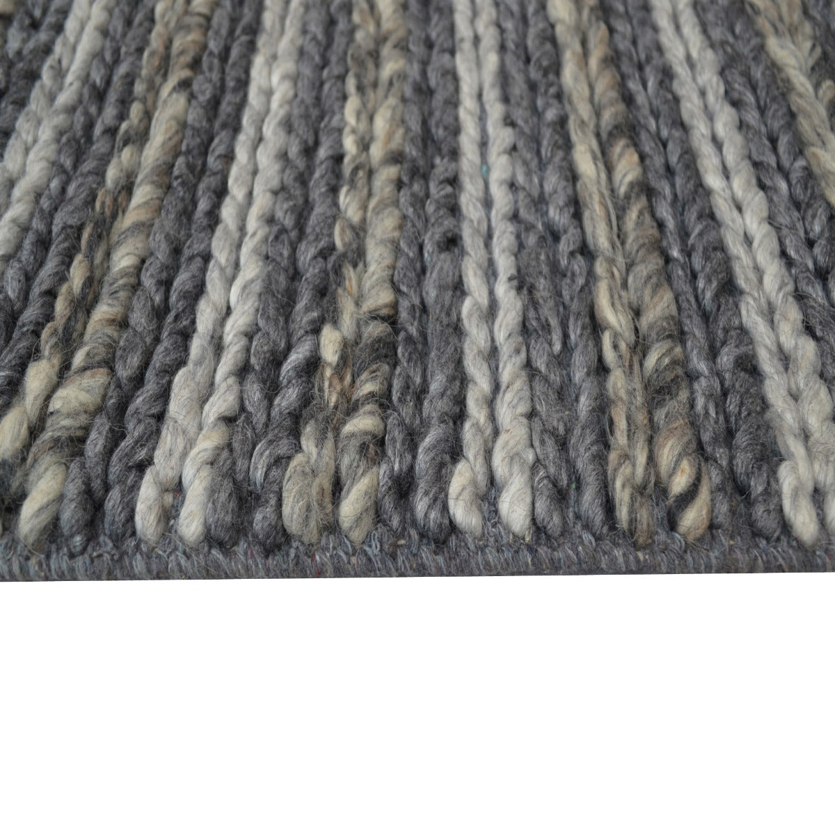 Handwoven Wool Rug-202214-Ash Grey-160x230cm