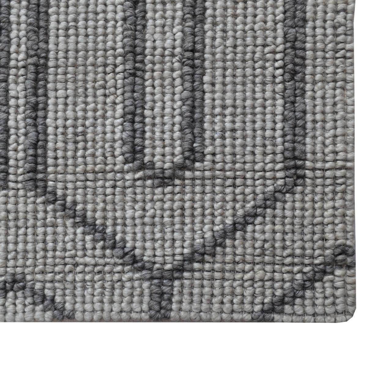 Handwoven Wool Rug-202215-Silver Charcoal-160x230cm