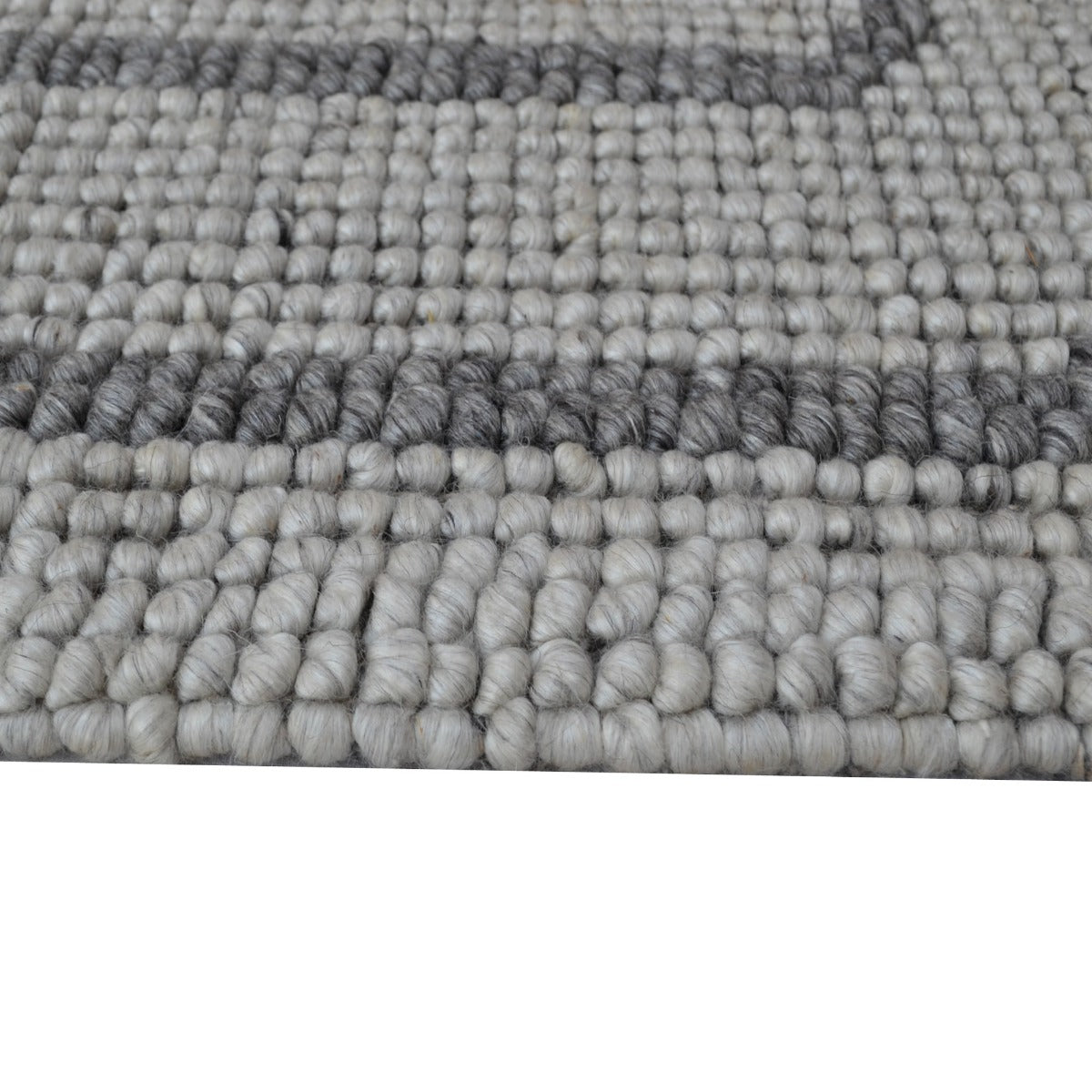 Handwoven Wool Rug-202215-Silver Charcoal-160x230cm