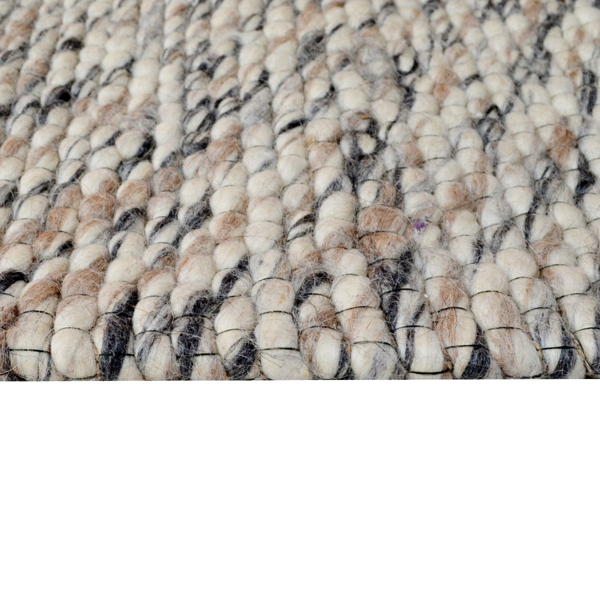 Handwoven Modern Wool Rug-Adelaide 505-Natural/Multi-110x160cm