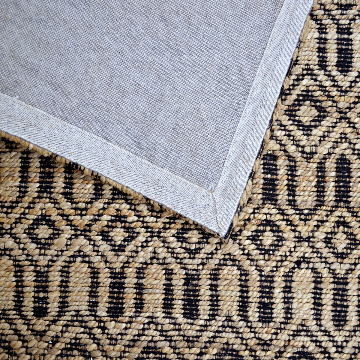 Natural Handwoven Jute Rug-Arnold 6346-Natural-110x160cm