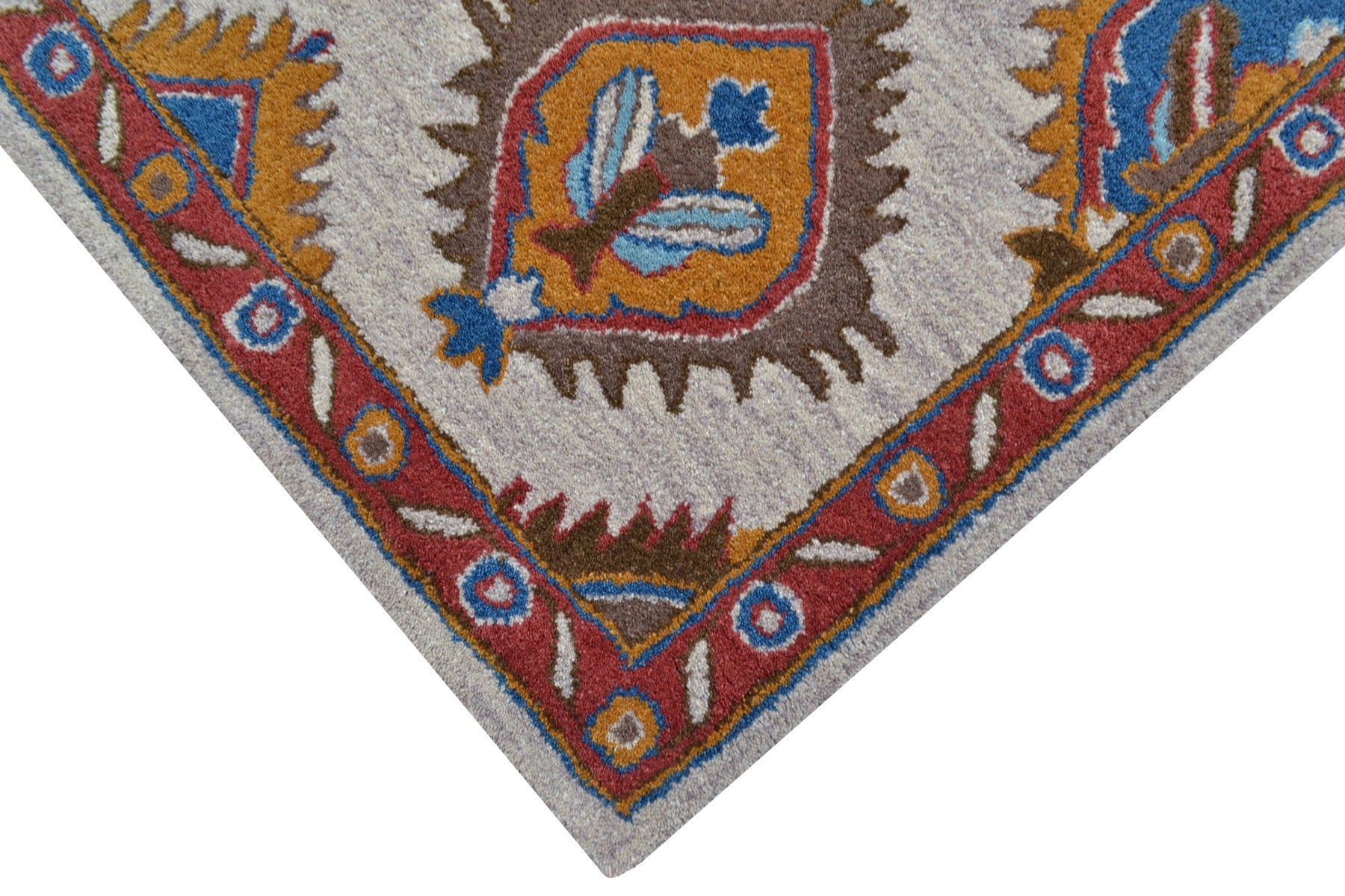 European Style Handmade Astre Wool Rug - 6217 - Beige - 160x230cm