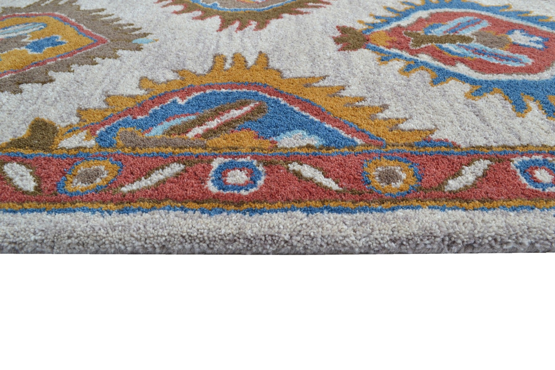 European Style Handmade Astre Wool Rug - 6217 - Beige - 160x230cm