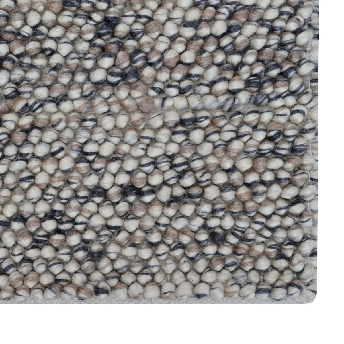 Designer Handwoven Wool Rug-Beads 6372-Natural-110x160cm