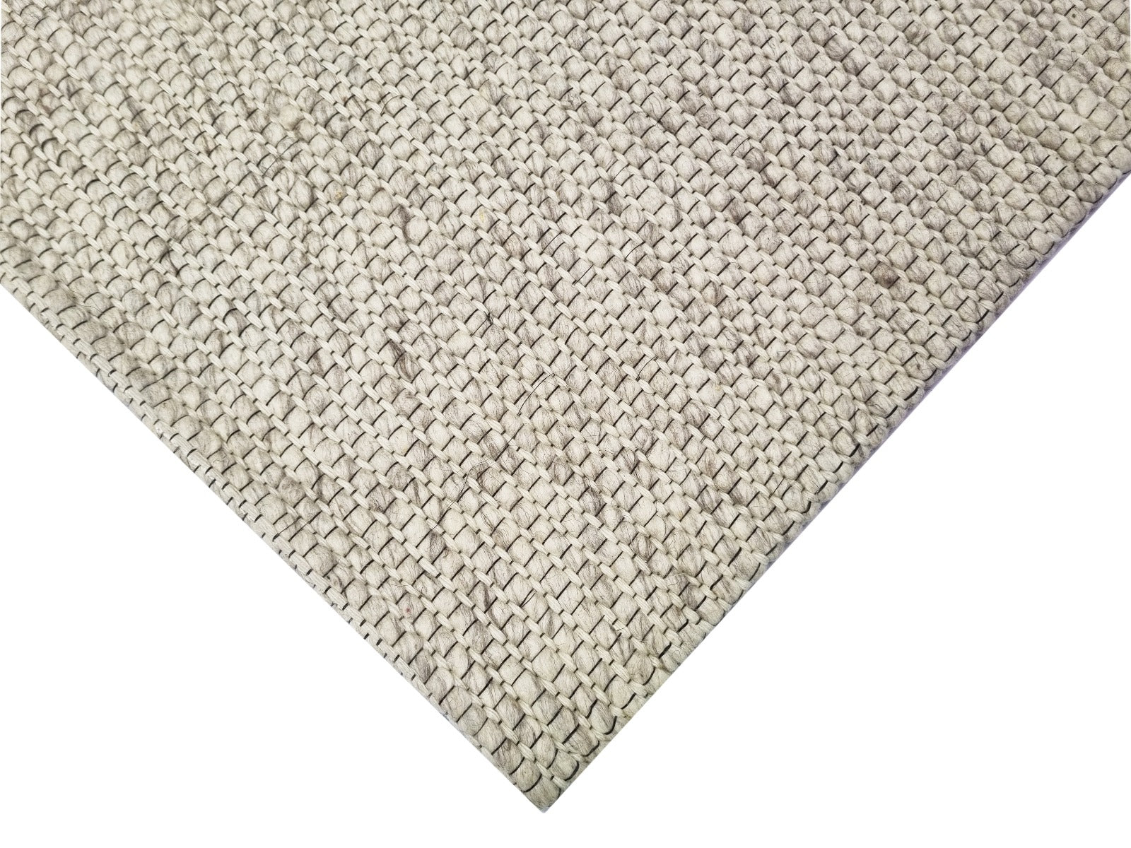Berlin Flatwoven Modern Wool Rug - 507 - Natural - 110x160cm