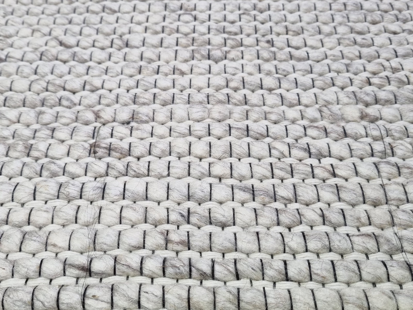 Berlin Flatwoven Modern Wool Rug - 507 - Natural - 110x160cm